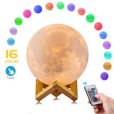3D Moon Lamp 15 cm with 16 Colors.