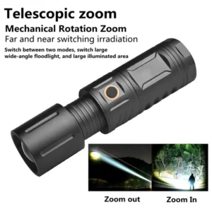 Strong Light Lamp T40 LED Flashlight USB R...