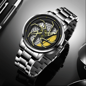 Men’s Quartz Wheel Watch Wheel Rotating Qu...